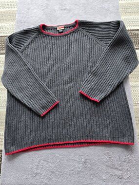 GUESS sweater grey mens large 100% cotton